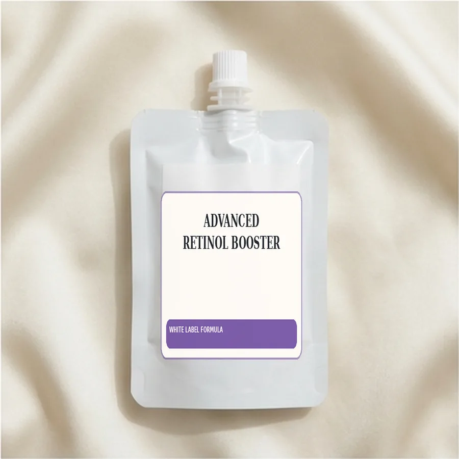 Advanced Retinol Booster White Label Formula — Spout sachet private label packaging