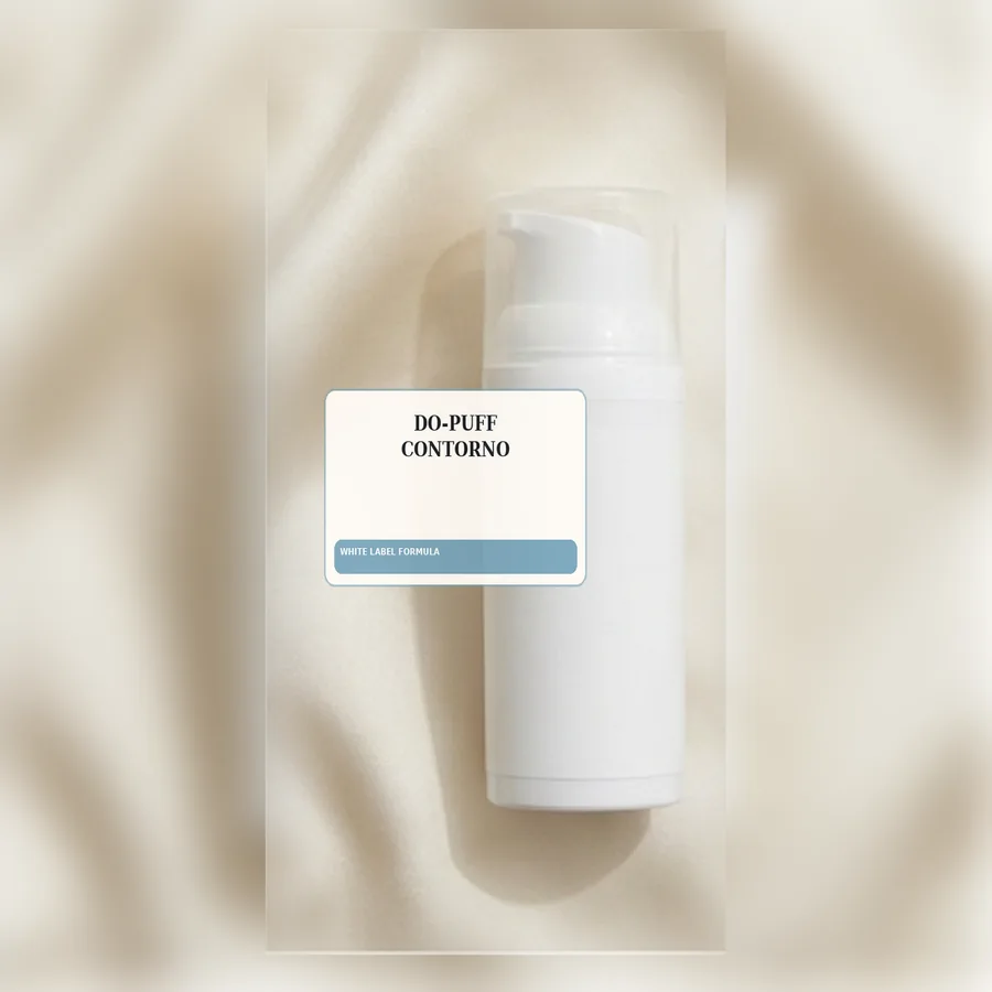 Do-Puff Contorno White Label Formula — Airless pump private label packaging