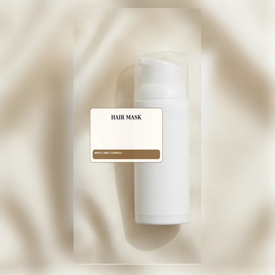 Hair Mask White Label Formula — Airless pump private label packaging