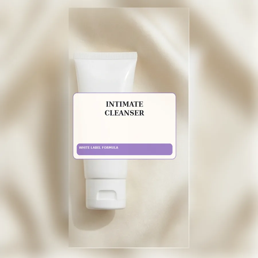 Intimate Cleanser White Label Formula — Squeeze tube private label packaging