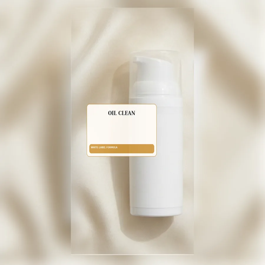 Oil Clean White Label Formula — Airless pump private label packaging