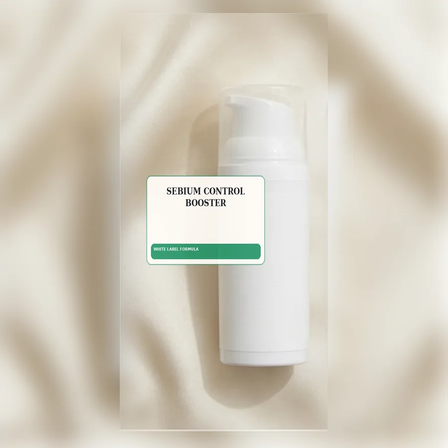 Sebium Control Booster White Label Formula — Airless pump private label packaging