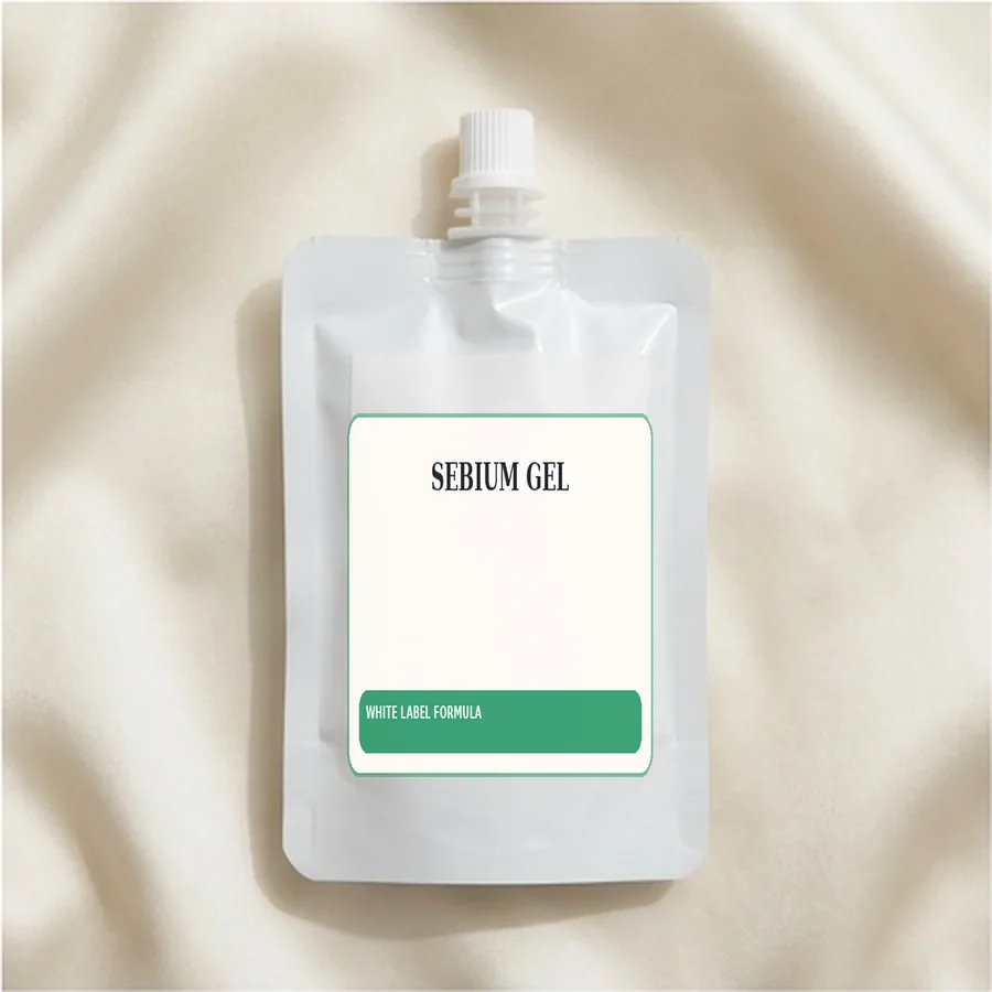 Sebium Gel White Label Formula — Spout sachet private label packaging